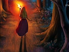 Wolf Spots Myrtle's Big Tits and Attacks