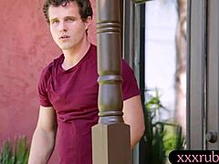 sexy milf masseuse sucks client outdoors