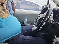 Taxi Driver Checks Wetness of My Pussy Inside Panty