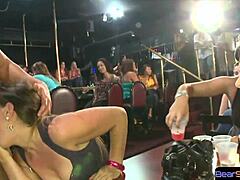 Girlfriend's stripper party and blowjob surprise