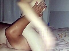 wife sits on husband's face, making him lick her wet pussy