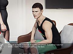 Мисс Денверс эп 24, студент лапает большие сиськи и жопу учительницы под юбкой в косплее 😏