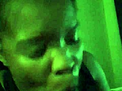 i gave that ebony chick sloppy head, suckin her black cock so hard it made me cum.