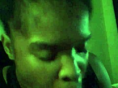 i gave that ebony chick sloppy head, suckin her black cock so hard it made me cum.