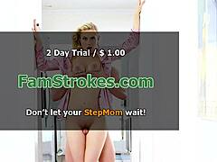 Грудастая брюнетка-милф садится на лицо молодому 18+ пасынку, а потом страстно трахает его