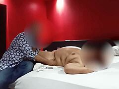 hey, we're exploring new sensations in this unforgettable massage right in front of him