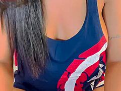 Rosa indulges in provocative pussy licking and masturbation