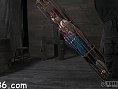 Playgirl Hung Up And Punished In Garage