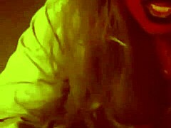 Devil sucks his soul out with gloved handjob!