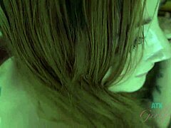 On vacation I touch that amateur redhead Megan Winters before she handles my dick and rides it from behind