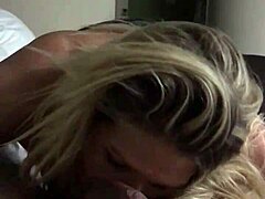 Hot Blonde Babe Plays With Big Cock