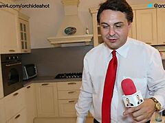 orchidea hot milf masturbates and rides andrea 😍