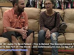 Primeiro exame ginecológico de Clov Angel Santanas filmado com câmera escondida com Doutor Tampa