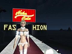 Fallout 4 fashion with big boobs in the sky