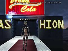 Fallout 4 fashion with big boobs in the sky