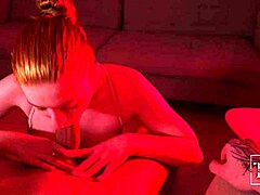 feeling the intense pleasure of lingam massage and juicy blowjob