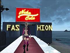 Fallout 4 fashion with big boobs in the sky