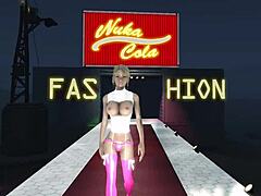 Fallout 4 fashion with big boobs in the sky