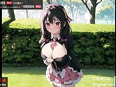 Enjoy uncensored Japanese hentai music video with Yunyun 210 AI CGS