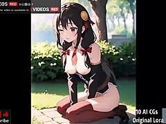 Enjoy uncensored Japanese hentai music video with Yunyun 210 AI CGS