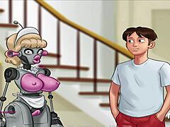 Rich Girl In Dirty Maid Costume From Summertime Saga