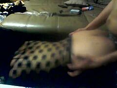 Young chubby brunette Navajo Tiff bent over in lingerie for doggystyle fucking