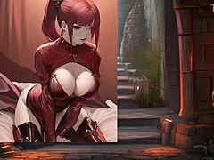 Cherry's Hentai Jerk Off Instructions In Anime Game.