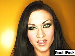 kendall karson performs a tease