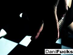 Dani Daniels shows off her amazing nude tits and wet pussy while masturbating solo.