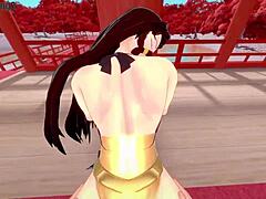 Чун-Ли: чувствую её большие сиськи в POV титфаком и трахаюсь