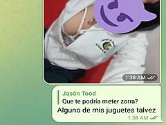 Linda the submissive shares her big tits on web chat.