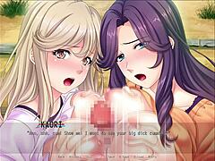 in the breeding village, they have a creampie threesome on the ranch