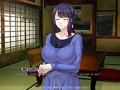 in the breeding village, they have a creampie threesome on the ranch