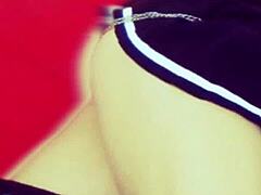 Linda the submissive shares her big tits on web chat.