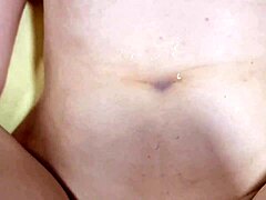 Cumshot Into Belly Button