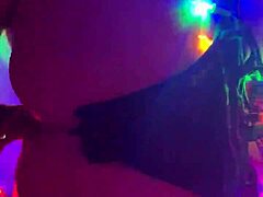 Reverse cowgirl with monster cock ass tied up fishnets toys big cock big ass riding 😈🔥