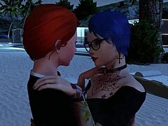 Nerd and Punk Redhead Stargaze Together