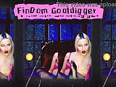 Seductive blonde in fishnets whispers, 'Obsess over my ass!' 😘