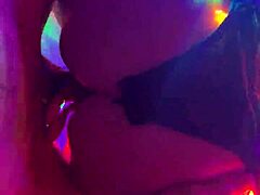 Reverse cowgirl with monster cock ass tied up fishnets toys big cock big ass riding 😈🔥