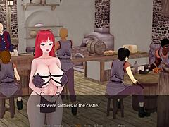 The Charming Redhead Waitress With Big Tits Invites You To Play And Get Fucked