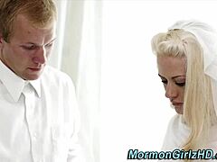 I Watch As Busty Mormon Teen Gets Pounded In Missionary With Big Tits