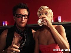 Sexual Blondie Experiences A Climactic Moment With A Partner. She Enjoys The Interaction Thoroughly.