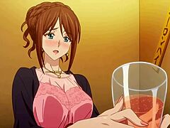 Horny secretary's steamy anime-style fantasy