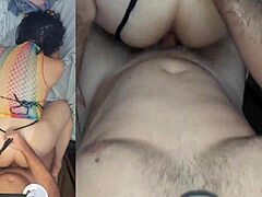 pov view of huge booty amateur getting raw anal pounded and creampied