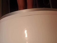 i'm enjoying a peaceful shower in the bathroom all by myself