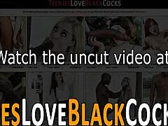 Rubia de 18+ se atreve con polla monstruosa gigante en follada perrito interracial con final facial