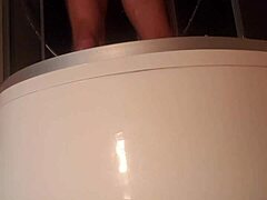 i'm enjoying a peaceful shower in the bathroom all by myself