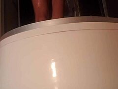 i'm enjoying a peaceful shower in the bathroom all by myself