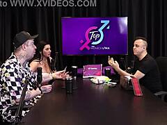 freddy the king of dogging with sheer red lingerie