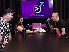 freddy the king of dogging with sheer red lingerie